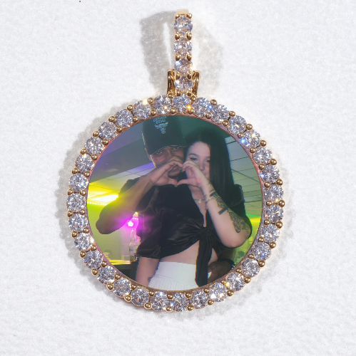 3D CIRCLE CUSTOM PICTURE PENDANT SMALL SIZE