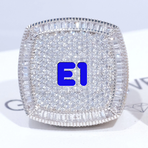 CUSTOM LETTER 3D ICED RING