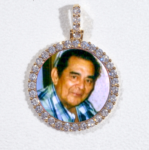3D CIRCLE CUSTOM PICTURE PENDANT SMALL SIZE
