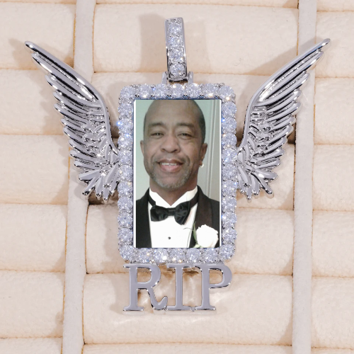 RIP WING 3D CUSTOM PICTURE PENDANT