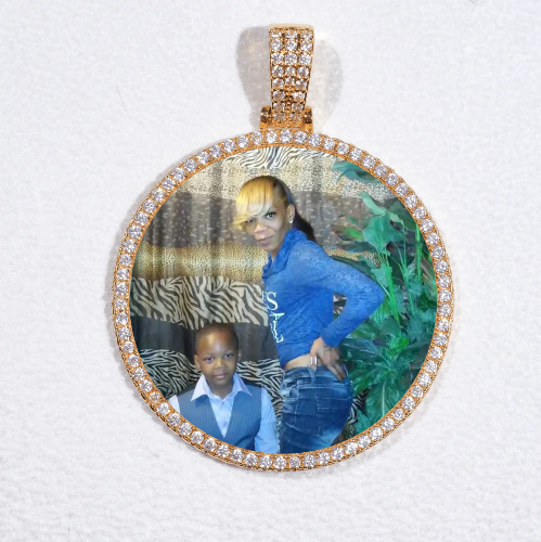 MEDIUM 3D CIRCLE CUSTOM PICTURE PENDANT