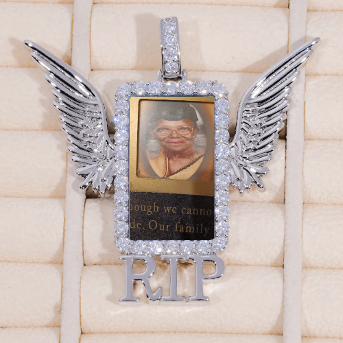 RIP WING 3D CUSTOM PICTURE PENDANT