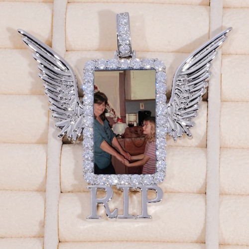 RIP WING 3D CUSTOM PICTURE PENDANT