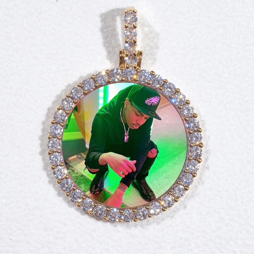 3D CIRCLE CUSTOM PICTURE PENDANT SMALL SIZE