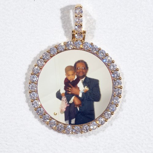 3D CIRCLE CUSTOM PICTURE PENDANT SMALL SIZE