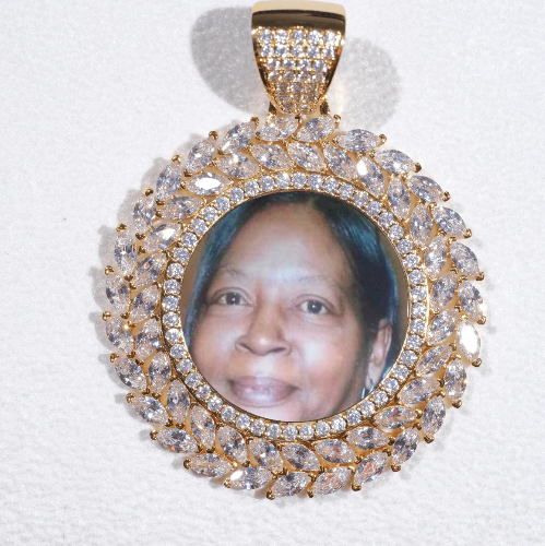 Large 3D Wheat Ear Custom Picture Pendant