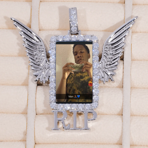 RIP WING 3D CUSTOM PICTURE PENDANT