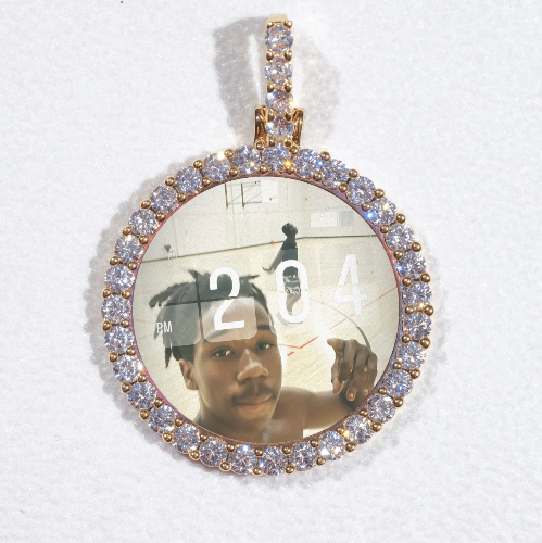 3D CIRCLE CUSTOM PICTURE PENDANT SMALL SIZE