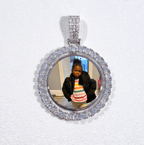 3D Spinning 2-Faced Custom Picture Pendant