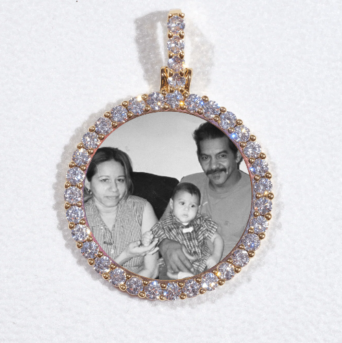 3D CIRCLE CUSTOM PICTURE PENDANT SMALL SIZE
