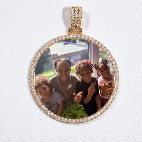 MEDIUM 3D CIRCLE CUSTOM PICTURE PENDANT