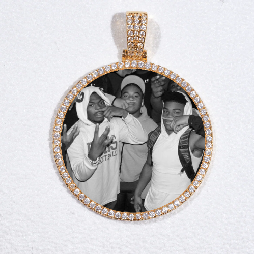 MEDIUM 3D CIRCLE CUSTOM PICTURE PENDANT
