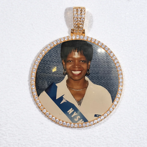 MEDIUM 3D CIRCLE CUSTOM PICTURE PENDANT