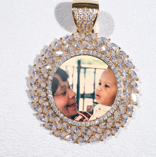 Large 3D Wheat Ear Custom Picture Pendant
