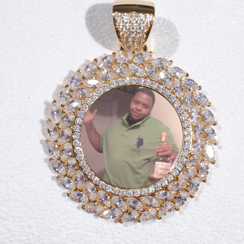 Large 3D Wheat Ear Custom Picture Pendant