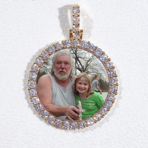 3D CIRCLE CUSTOM PICTURE PENDANT SMALL SIZE