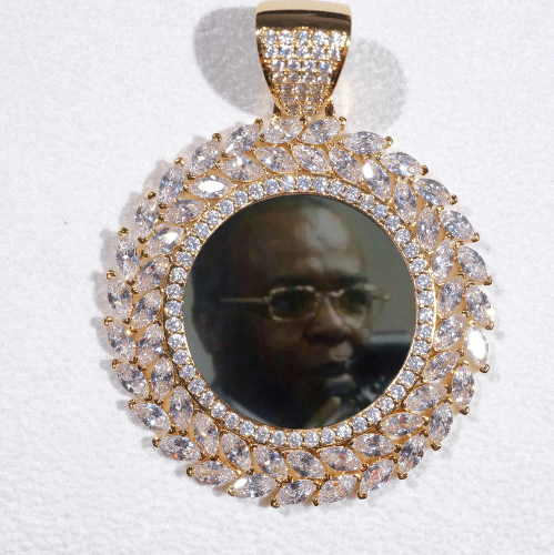 Large 3D Wheat Ear Custom Picture Pendant