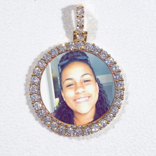 3D CIRCLE CUSTOM PICTURE PENDANT SMALL SIZE