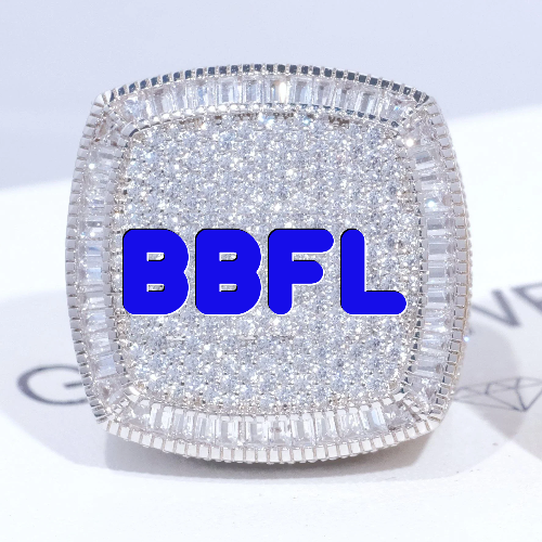 CUSTOM LETTER 3D ICED RING