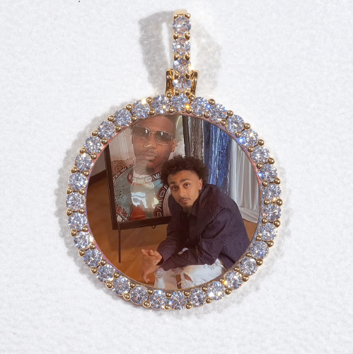 3D CIRCLE CUSTOM PICTURE PENDANT SMALL SIZE