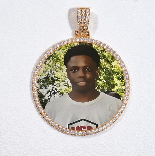 MEDIUM 3D CIRCLE CUSTOM PICTURE PENDANT