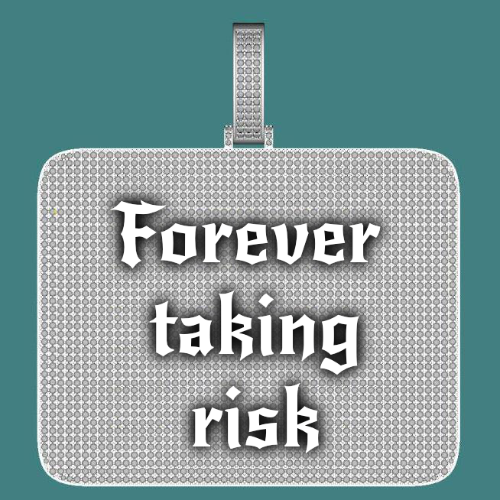 CUSTOM LETTER NECKLACE 3D BIG SQUARE