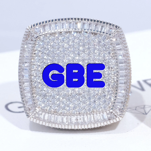 CUSTOM LETTER 3D ICED RING