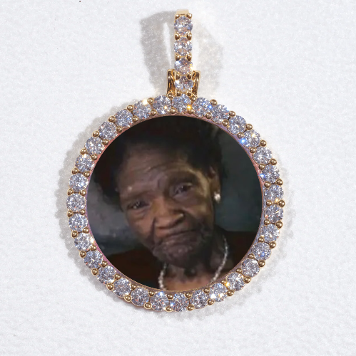 3D CIRCLE CUSTOM PICTURE PENDANT SMALL SIZE