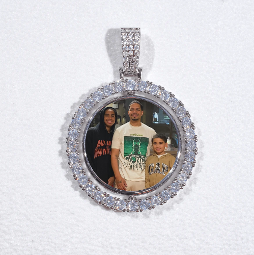 3D Spinning 2-Faced Custom Picture Pendant