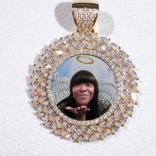 Large 3D Wheat Ear Custom Picture Pendant