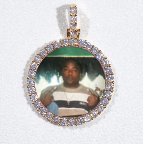 3D CIRCLE CUSTOM PICTURE PENDANT SMALL SIZE