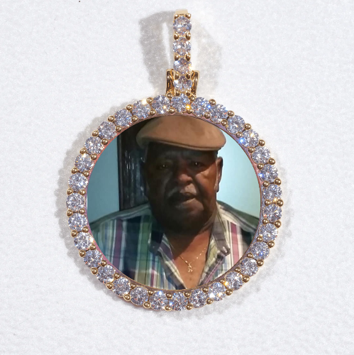 3D CIRCLE CUSTOM PICTURE PENDANT SMALL SIZE