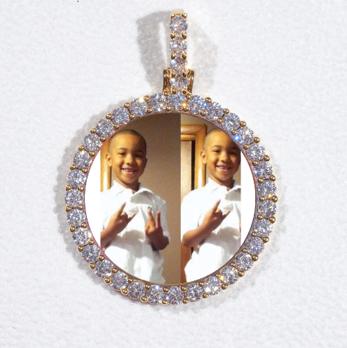 3D CIRCLE CUSTOM PICTURE PENDANT SMALL SIZE