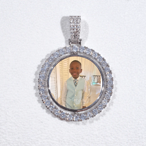 3D Spinning 2-Faced Custom Picture Pendant