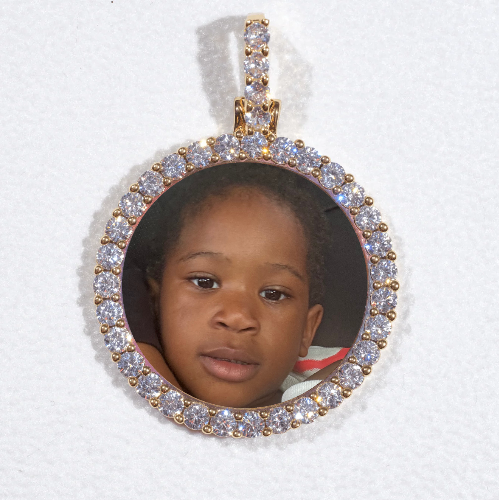 3D CIRCLE CUSTOM PICTURE PENDANT SMALL SIZE