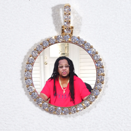 3D CIRCLE CUSTOM PICTURE PENDANT SMALL SIZE