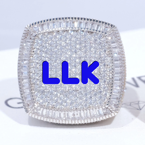 CUSTOM LETTER 3D ICED RING