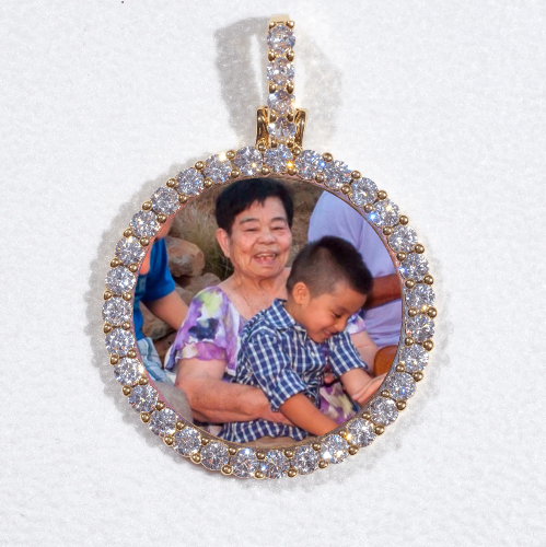 3D CIRCLE CUSTOM PICTURE PENDANT SMALL SIZE