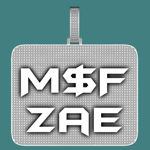 CUSTOM LETTER NECKLACE 3D BIG SQUARE