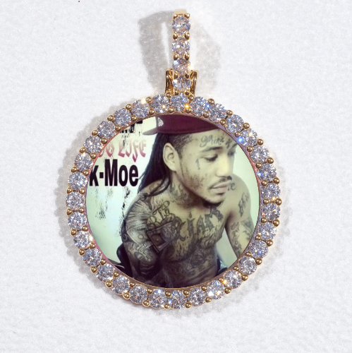 3D CIRCLE CUSTOM PICTURE PENDANT SMALL SIZE