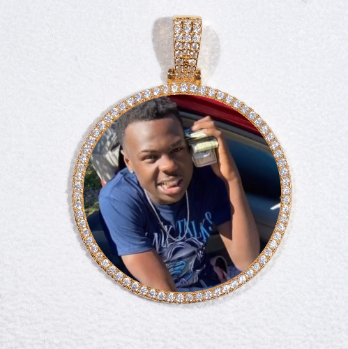 MEDIUM 3D CIRCLE CUSTOM PICTURE PENDANT
