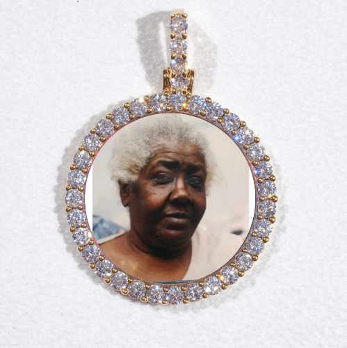 3D CIRCLE CUSTOM PICTURE PENDANT SMALL SIZE