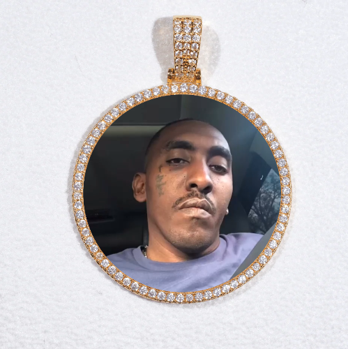 MEDIUM 3D CIRCLE CUSTOM PICTURE PENDANT