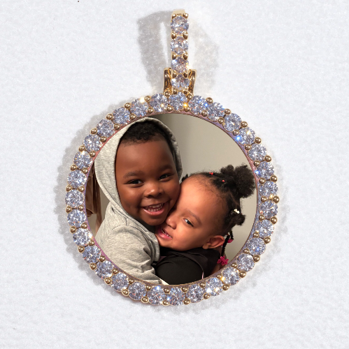 3D CIRCLE CUSTOM PICTURE PENDANT SMALL SIZE