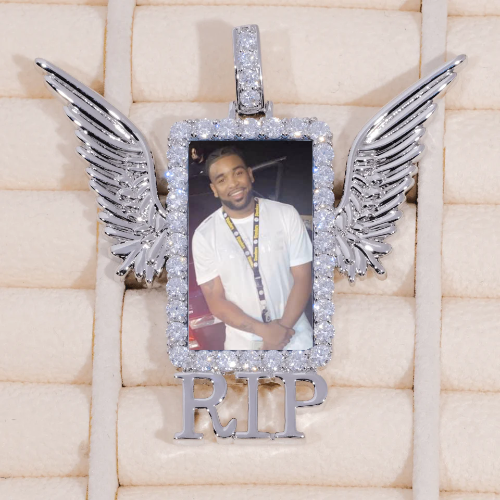 RIP WING 3D CUSTOM PICTURE PENDANT