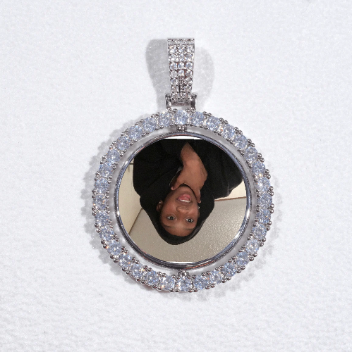 3D Spinning 2-Faced Custom Picture Pendant