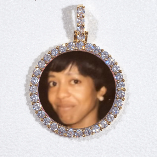 3D CIRCLE CUSTOM PICTURE PENDANT SMALL SIZE