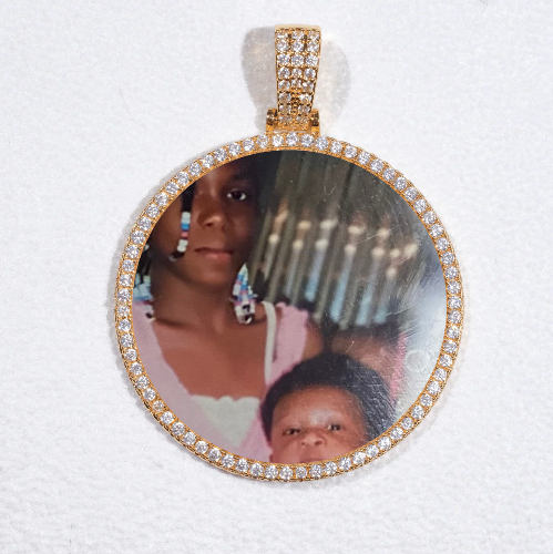 MEDIUM 3D CIRCLE CUSTOM PICTURE PENDANT