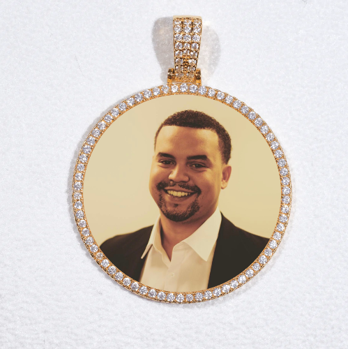MEDIUM 3D CIRCLE CUSTOM PICTURE PENDANT