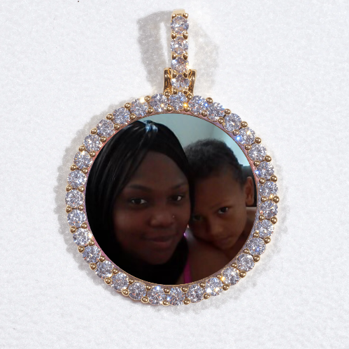 3D CIRCLE CUSTOM PICTURE PENDANT SMALL SIZE
